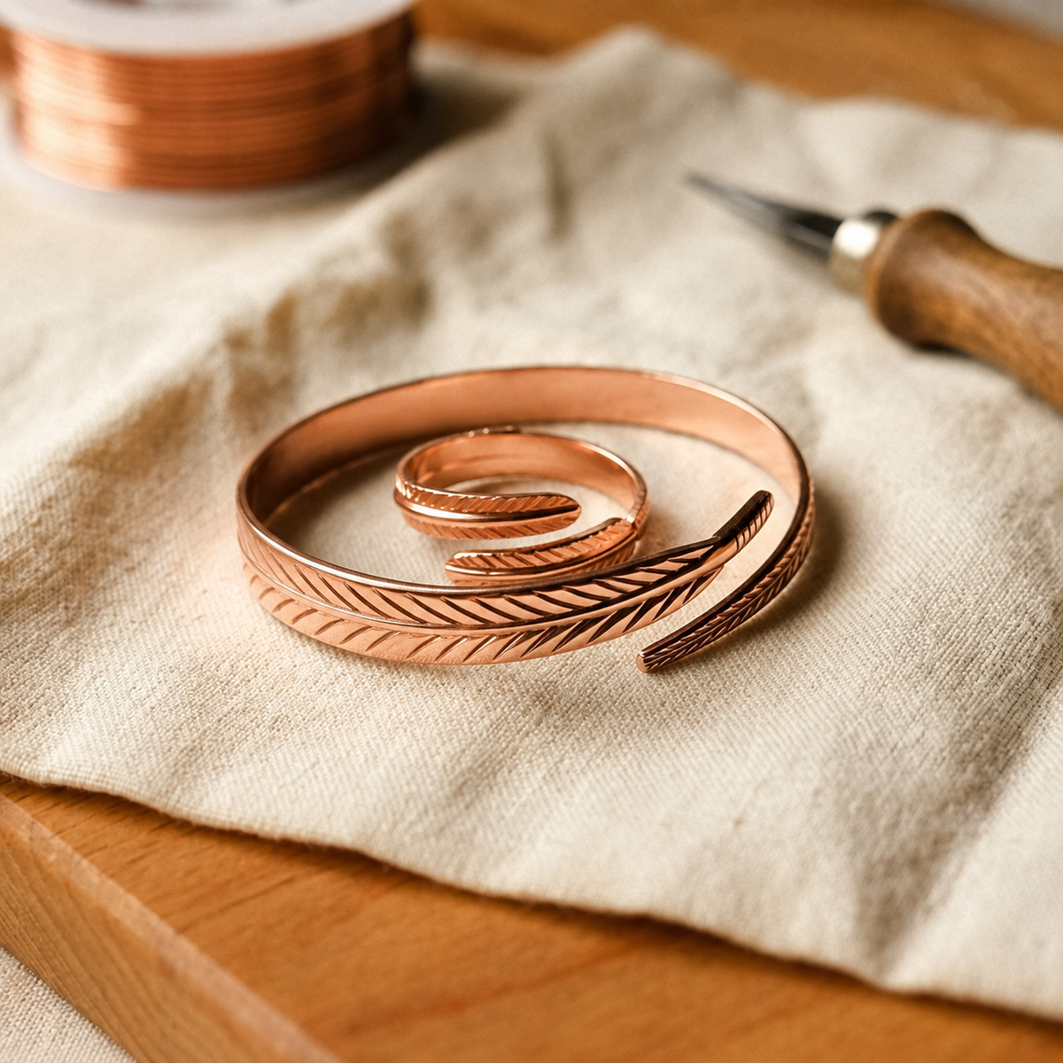 Set de cobre Raíces