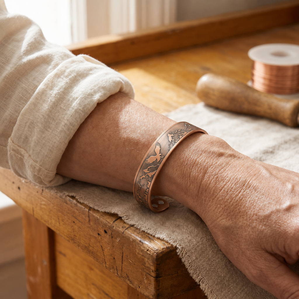Pulsera de cobre Águila