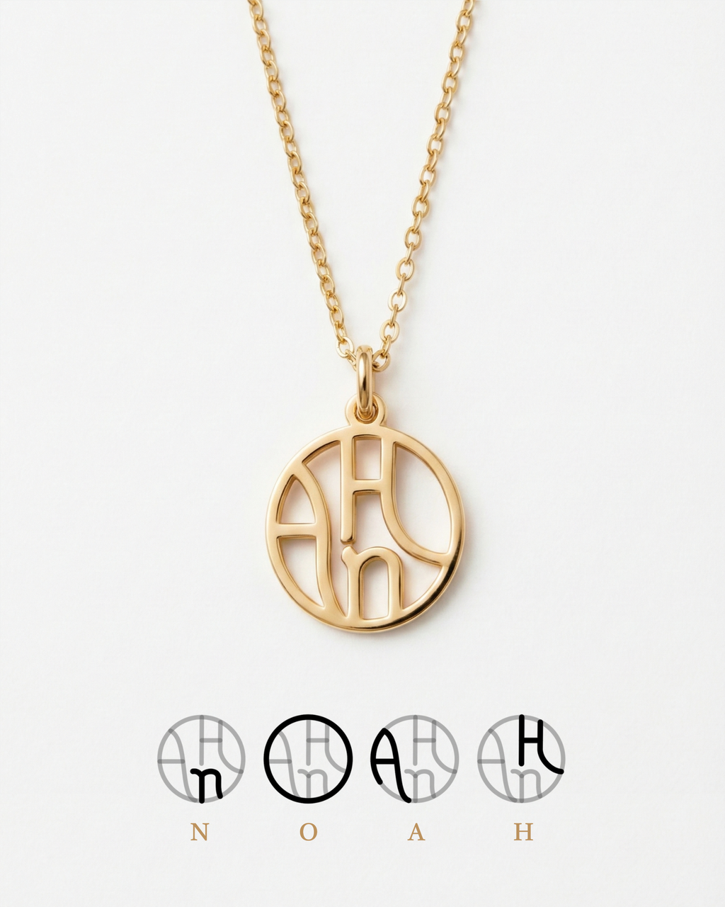 Collar con inicial personalizado