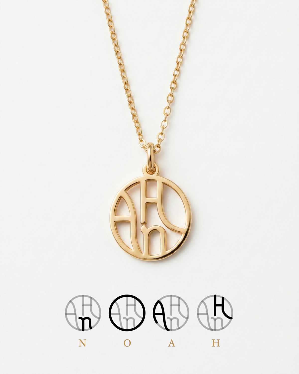 Collar con inicial personalizado