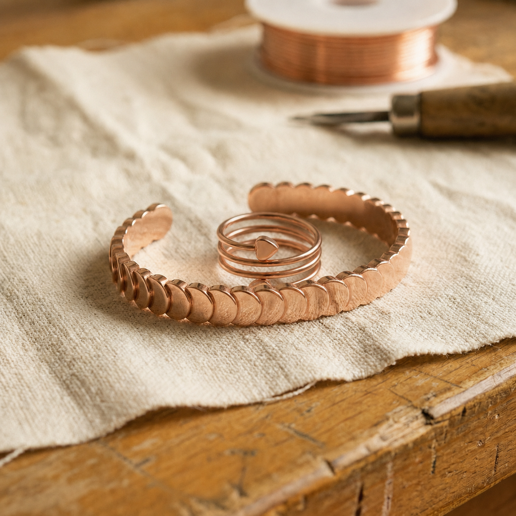 Set de cobre Mareas y Cotidiana