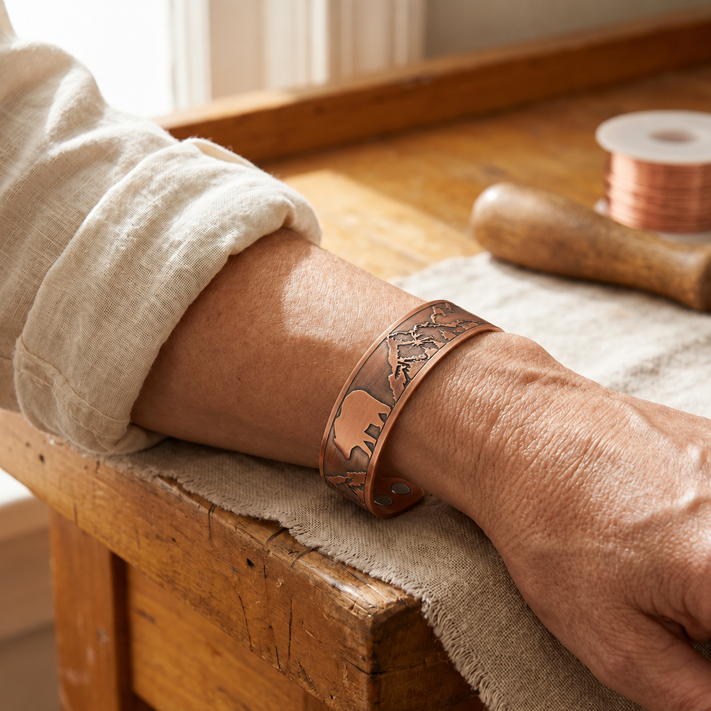 Pulsera de cobre Mamá Osa