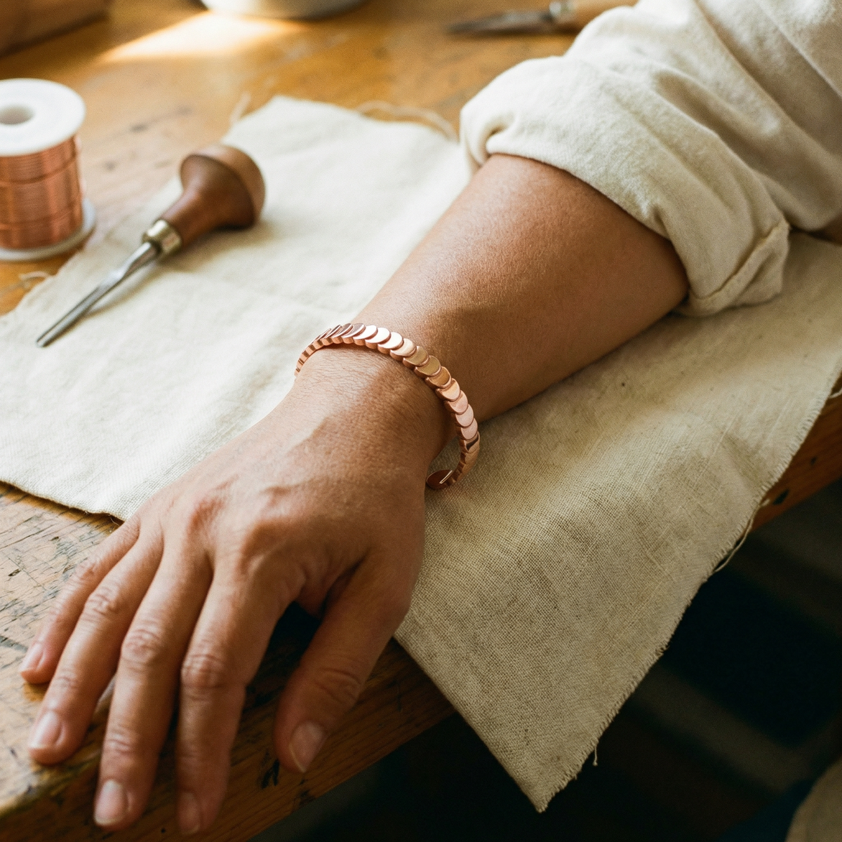 Pulsera de cobre Mareas