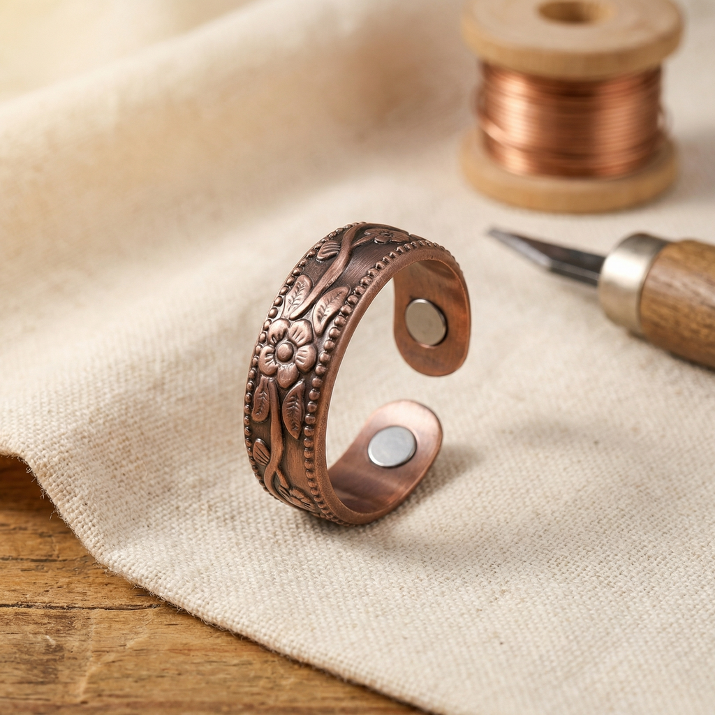 Anillo de cobre Pétalo