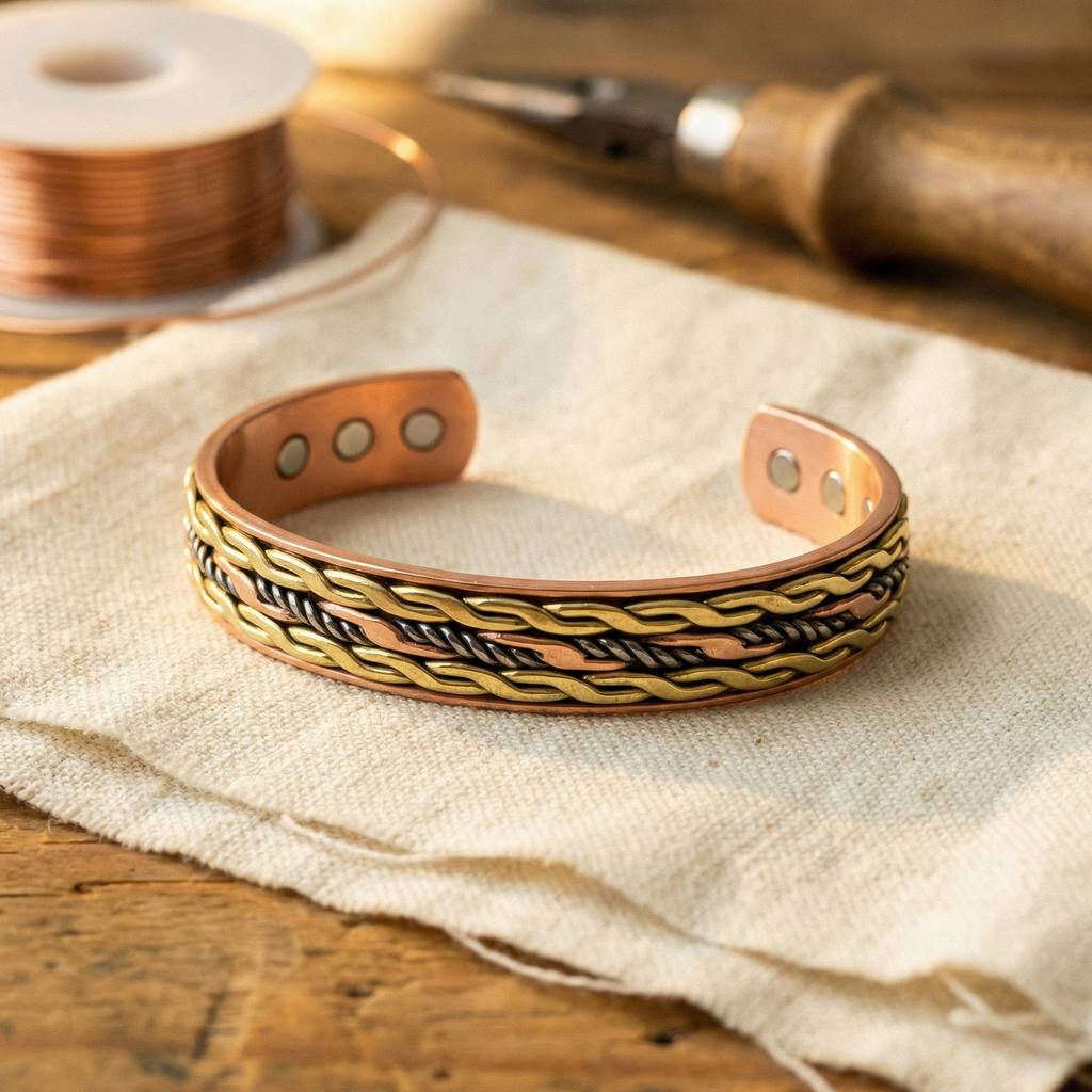 Pulsera de cobre Trenzado