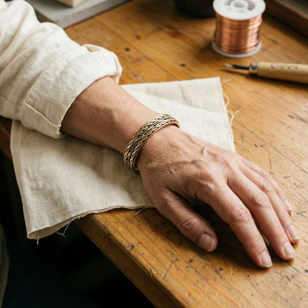 Pulsera de cobre Trenzado