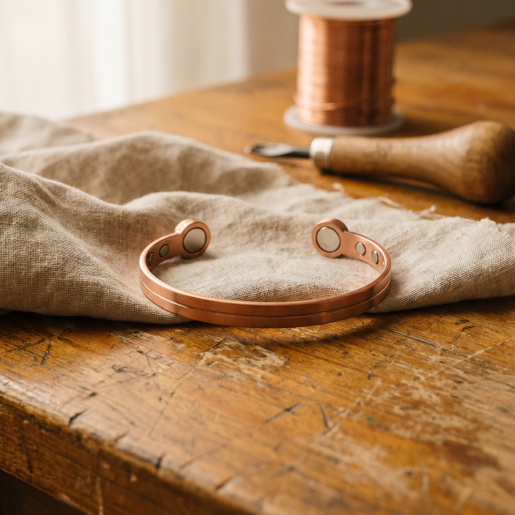 Pulsera de cobre Musgo