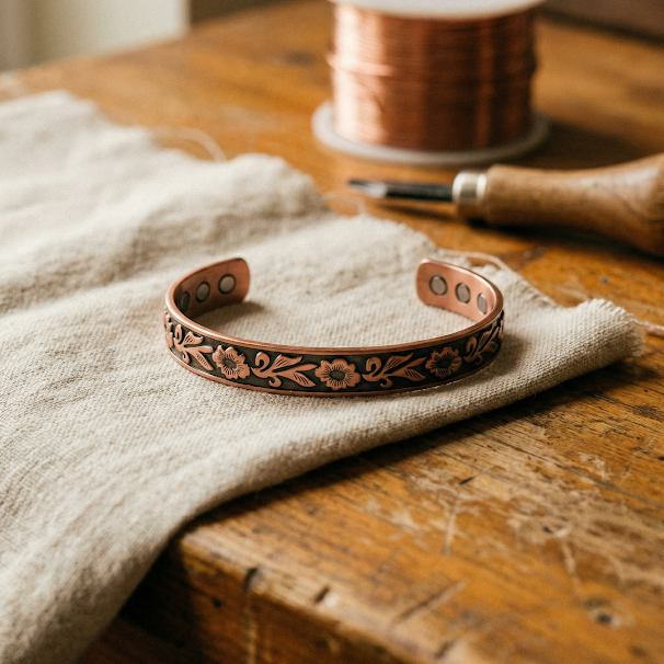 Pulsera de cobre Flor Silvestre