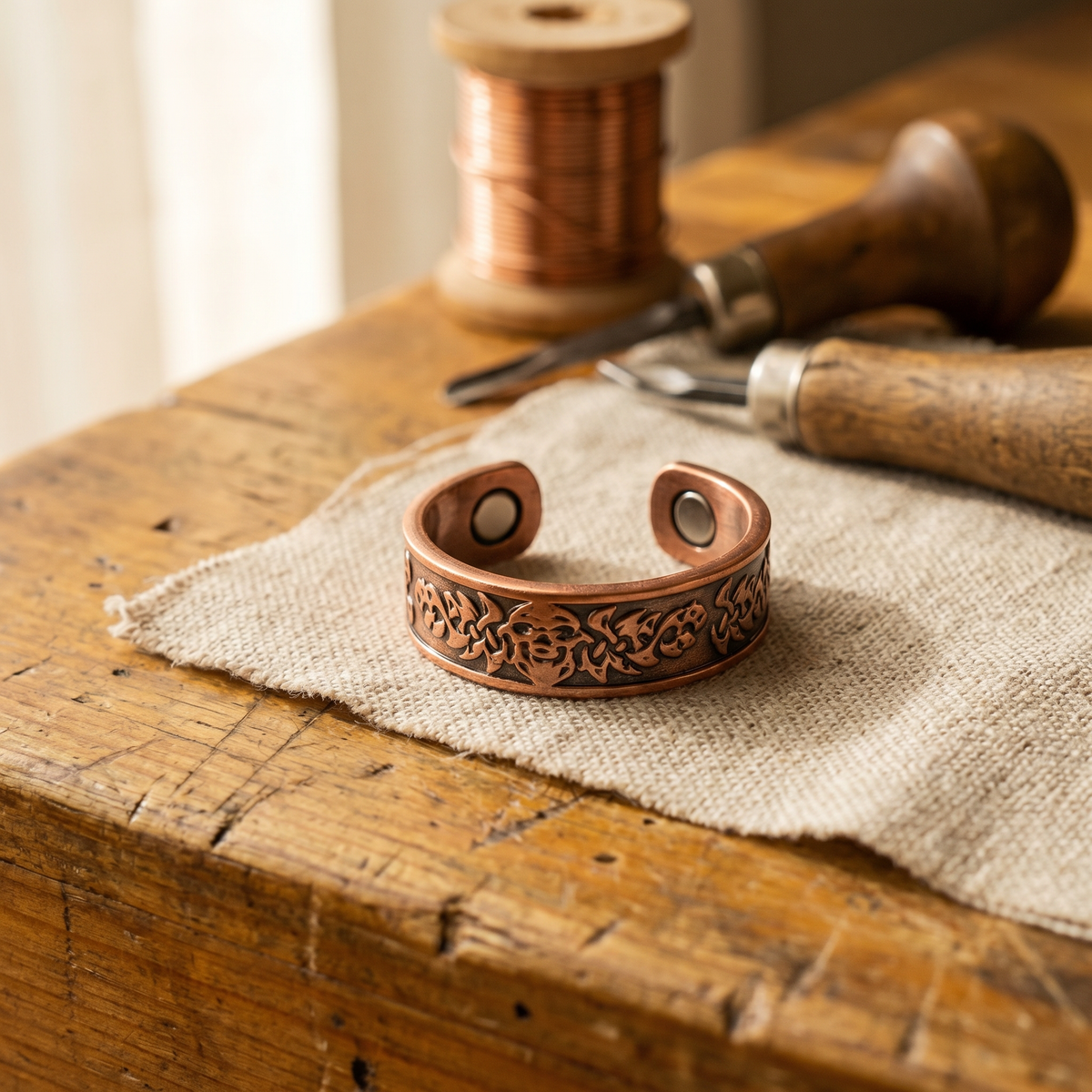 Anillo de cobre Greda