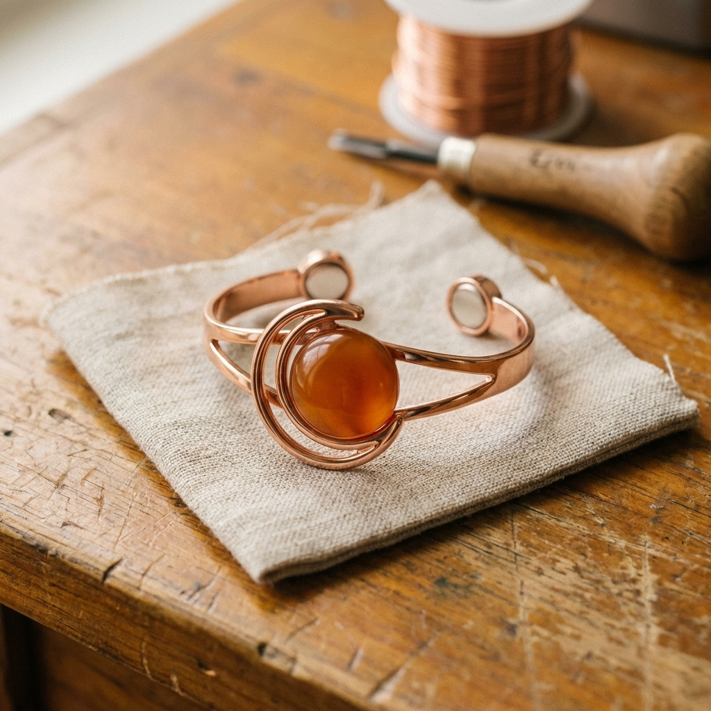 Pulsera de cobre Naranja