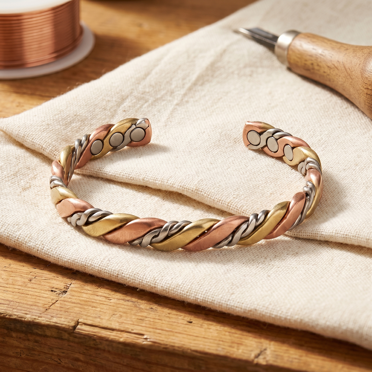 Pulsera de cobre Sílex