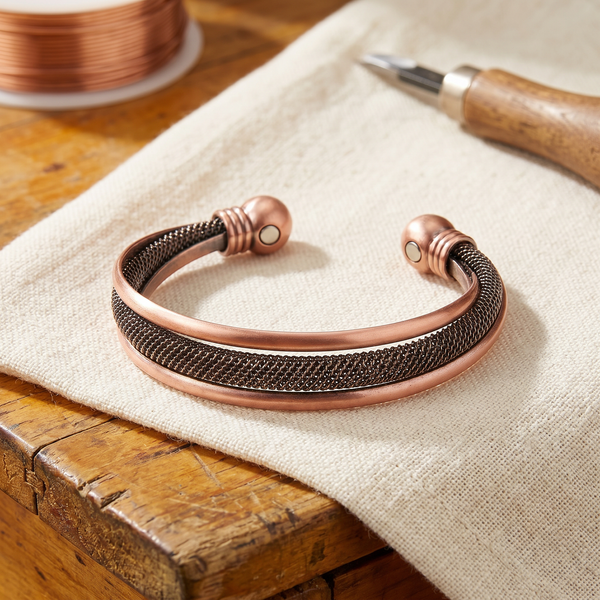 Pulsera de cobre Corteza