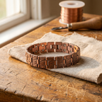 Pulsera de cobre para hombre Grano