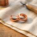 Pendientes de cobre Concha